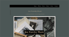 Desktop Screenshot of joefrawleymusic.info