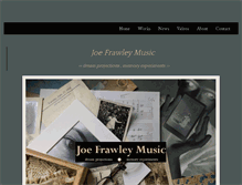 Tablet Screenshot of joefrawleymusic.info